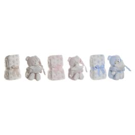 Set de Regalo para Bebé Home ESPRIT Azul Beige Rosa Poliéster (3 Unidades)