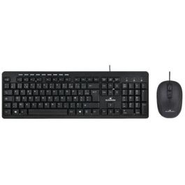 Bluestork Paquete de teclado QWERTY con cable, 10 teclas multimedia y acceso directo, y mouse óptico con cable de 800 ppp para PC Windows. Precio: 25.88999974. SKU: S7134014