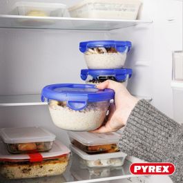 Pyrex PYR3426470278027 - Juego de 7 Recipientes para Guardar Alimentos Cook & Go de Vidrio con Tapa Hermética