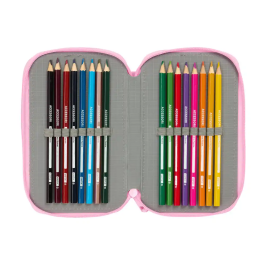 Estuche Escolar con Accesorios Glow Lab Swing Multicolor 12,5 x 19,5 x 5,5 cm 37 Piezas