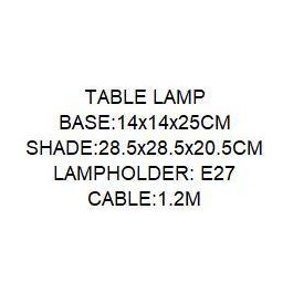 Lampara Sobremesa Urban DKD Home Decor Blanco Azul Petroleo 28 x 47 x 28 cm (2 Unidades)