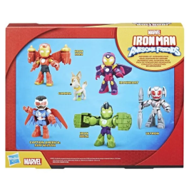 Hasbro Pack Vengadores Iron Man Y His Awesome Friends G1255 Figuras Marvel 7.6cm