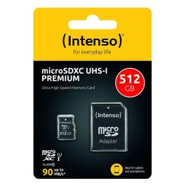 Tarjeta de Memoria Micro SD con Adaptador INTENSO 3423493 512 GB