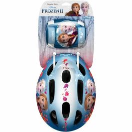 Reine Des Neiges Casco THE QUEEN OF SNOW II para Niña 5+ Años con Rodilleras y Coderas Talla 50-56 cm, Circunferencia Ajustable