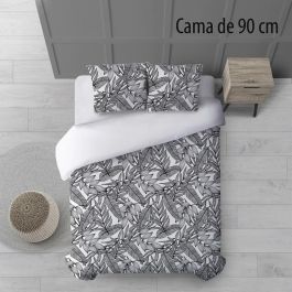 Funda Nórdica FRONDA Blanco Negro Cama de 90 155 x 240 x 0,2 cm