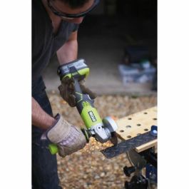 Ryobi RYO4058546562878 Kit 3 Herramientas: Taladro Brushless, Amoladora 115mm, Sierra Calar, 2 Baterías (4/2Ah), Cargador y Bolsa