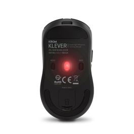 Krom NXKROMKLEVERBK Ratón Gaming Inalámbrico Klever Ultraligero 55g, 10000 DPI, Sensor Pixart PMW3325, Wireless 2.4 GHz / USB