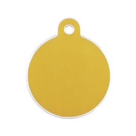 Placa identificativa para collar Imarc Circle Amarillo Dorado Precio: 6.95000042. SKU: B16X43E849