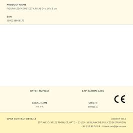 Atmosphera Figura led 'home' e27 a pilas 34x16x8 cm