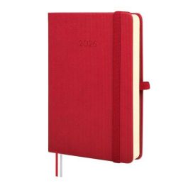 Agenda Anual (2026) Finocam Minimal Textura Cosida Tapa Dura Con Goma M4 118X168 D/P Rojo Precio: 15.49999957. SKU: B15QLAG4D6