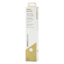 Cricut Joy Xtra Smart Iron-On Rollo de vinilo de termotransferencia liso Oro 241mm x 483mm Ref.2010418