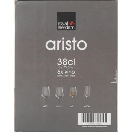 Royal Leerdam Set 6 Copas Vino 38 cl "Aristo"