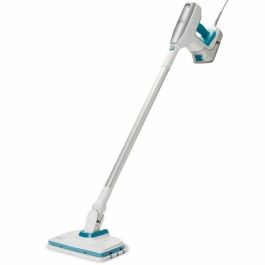Black & Decker BHSM15FX08-QS Mopa a vapor multifunción de 1500 W con 8 accesorios en Blanco, Gris y Azul