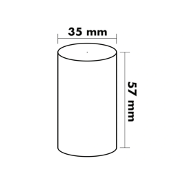 Greening Rollo Sumadora TPV 57 mm Ancho x 35 mm Diámetro sin Bisfenol A Papel 70 g/m²