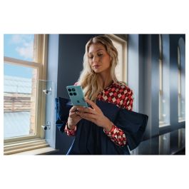 Motorola Edge 60 Fusion Smartphone 5G - 6.67" Pantalla Super HD 120Hz, 256GB Almacenamiento, 8GB RAM, Cámara 50MP, Carga TurboPower 68W, Batería 5200 mAh, Android 15, Color Turquesa