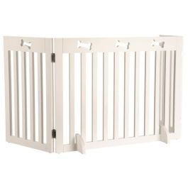TRIXIE Barrera de seguridad - 3 piezas - 82-124x61 cm - Blanco - Para perros TRIXIE Barrera de seguridad - 3 piezas - 82-124x61 cm - Blanco - Para perros