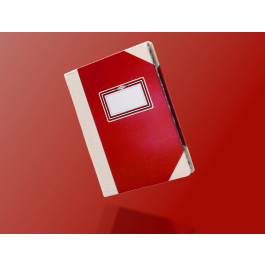 Fernandes Din A6+ Libro Cartone Cosido Rayado Horizontal 50 Hojas 100 gr Azul