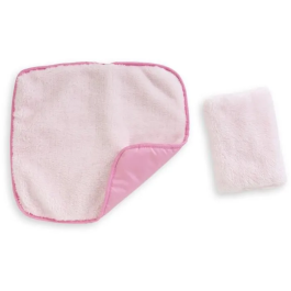 Corolle Conjunto Cuna Peluche Rosa Accesorios para Muñecos Bebé COR4062013141855 para Muñecos Bebé de 36 y 42 cm