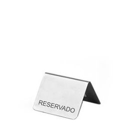 SUPREM-INOX Placa RESERVADO, Complementos de Orfebrería Precio: 3.8236. SKU: B1G723NWHC