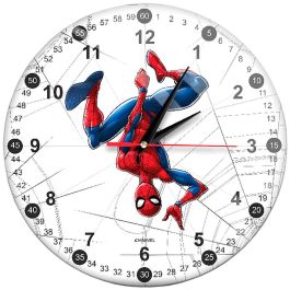ERT GROUP Reloj de Pared Spiderman Marvel 30.5cm Mecanismo Silencioso con Revestimiento Brillante Precio: 20.50000029. SKU: B1BQ58CX6F
