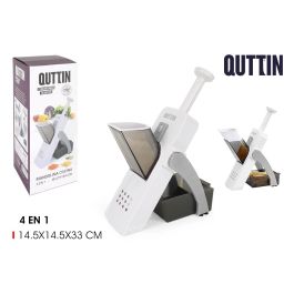 Quttin Cortador de Verduras 4 en 1, 14.5x14.5x33 cm, 735 g (6 Unidades)
