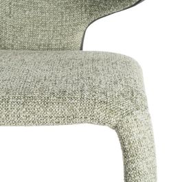 Silla Jaspeado Verde Tejido Salón 58 X 60 X 81 cm