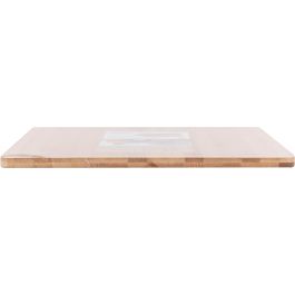 Quttin Tabla de Cortar de Bambú con Borde 35,4 cm x 25,5 cm x 1,2 cm (8 Unidades)