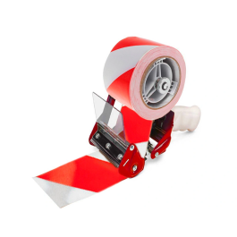 Q-connect Cinta de Seguridad Rojo y Blanco 20 mt x 48 mm para Señalizar Áreas