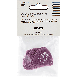 Dunlop Gator Grip Púas Guitarra Plectros 0,71Mm Pack 12 Unidades