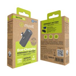 Powerbank Muvit for Change DP53D-R-PD Negro 5000 mAh