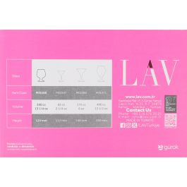 Lav Set 6 Copas Coñac 390Cc Misket (4 Cajas)