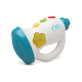 KioKids Trompeta Musical Infantil con Luces y Melodías de Plástico Resistente, para Bebés +6 Meses