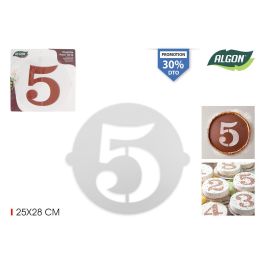 Algon Plantilla Tarta Cumpleaños N-5 25 cm x 25 cm (36 Unidades) Precio: 5.94999955. SKU: B1DQBDLBML