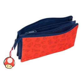 Bolso Escolar Portatodo Safta Triple Super Mario Trick 120x220x30 mm Bolso Escolar Portatodo Safta Triple Super Mario Trick 120x220x30 mm