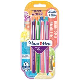 PaperMate Rotuladores Flair Punta Pincel 0.7 mm Multicolor - Paquete de 8 unidades Precio: 28.69000024. SKU: B14DWMZ52K