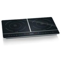 Severin 1031 Placa de doble inducción independiente Negra 3400W, 2 zonas Ø 21cm, superficie cerámica con pantalla digital Precio: 166.50000026. SKU: S7113350