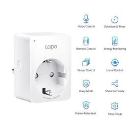 TP-Link Tapo P110 Enchufe WiFi Inteligente con Monitor de Consumo, Control por Voz Alexa/Google, Programable, Tamaño Mini TP-Link Tapo P110 Enchufe WiFi Inteligente con Monitor de Consumo, Control por Voz Alexa/Google, Programable, Tamaño Mini