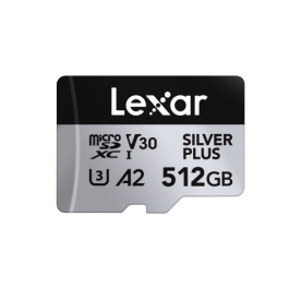 Lexar LMSSIPL512G-BNANG Tarjeta MicroSDXC Profesional SILVER PLUS de 512 GB UHS-I, Velocidad de Lectura 205 MB/s, Velocidad de Escritura 150 MB/s Precio: 77.50000027. SKU: B1FTTV7AH2