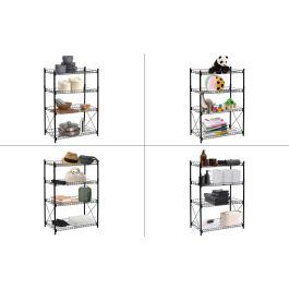 Estantería de Metal 4 Niveles 52x34x86 cm - Confortime (2 Unidades) Estantería de Metal 4 Niveles 52x34x86 cm - Confortime (2 Unidades)