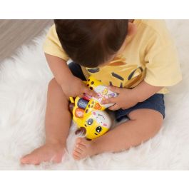 KioKids Jirafa Musical Piano Educativo, Primer Instrumento de Juguete para Bebés +6 Meses, Portátil con Asa, Color Amarillo