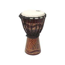 Tanga Djembe de 8 pulgadas de Madera Rojiza y Parche Blanco Precio: 60.5. SKU: B19KMPEFAQ