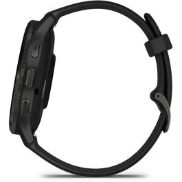 Reloj GPS conectado - GARMIN - Venu 3 - WiFi - 35,4 mm (1.4) - Acero gris, caja negra y correa de silicona negra