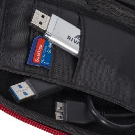 RIVACASE 9101 Funda Rígida para Disco Duro 2.5" HDD Davos Roja