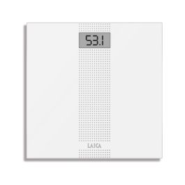 Báscula de baño electrónica blanca, máximo 180 kg