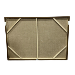 DKD Home Decor Cuadro Oriental con Caballos Yute y PS Beige/Negro 140x4x100 cm