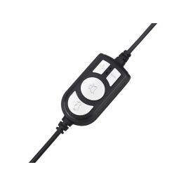 Conceptronic POLONA05B Auriculares USB Estéreo con Micrófono Flexible y Control de Volumen Integrado, Negros