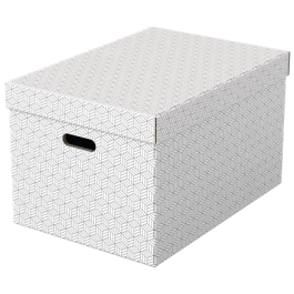 Esselte Caja de almacenamiento grande 510x355x305 mm pack de 3 unidades color blanco Precio: 34.50000037. SKU: B16HE2R39C
