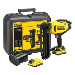 Stanley Fatmax SFMCN616D2K-QW Clavadora de Acabado Inalámbrica 18V con 2 Baterías de 2Ah y Cargador, para Clavos de 25-64mm Precio: 360.79000034. SKU: B12QW8E8WA