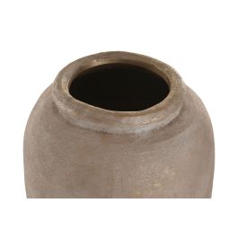 DKD Home Decor Anfora Urban de Cerámica Marrón Claro 23 x 64 x 23 cm, Juego de 2 Unidades