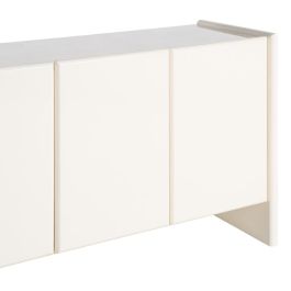 Aparador Lacado Crema Mármol-Dm Salón 163 X 45 X 75 cm